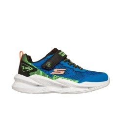 SKECHERS LUCES ZAPATILLAS BEBE AZUL METEOR 401490N/BLBK