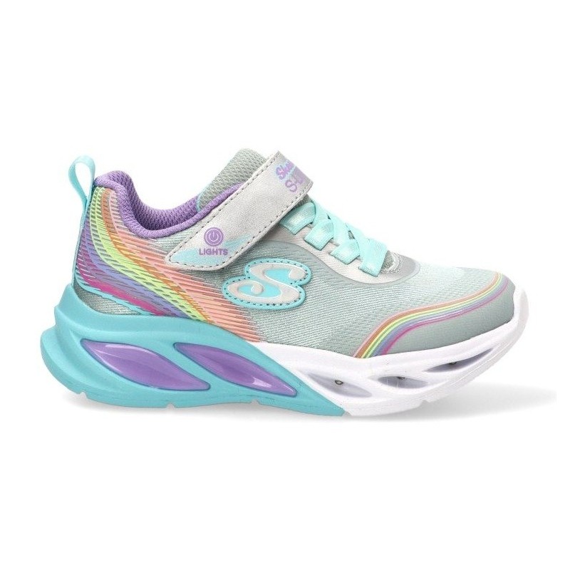 SKECHERS LUCES FANTASIA SILVER GLOW ZAPATILLAS NIÑA MULTI 303709L SMLT