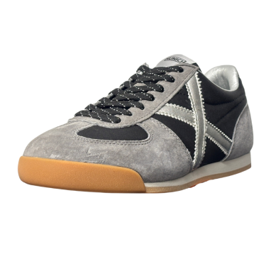 MUNICH  STEREO 11  ZAPATILLA MUJER  NEGRA Y GRIS 4921011
