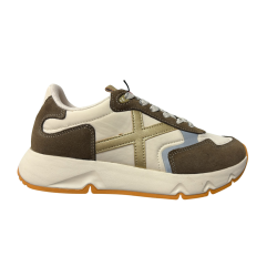 MUNICH MAMBA 14 ZAPATILLA  MUJER DEPORTIVA BEIGE Y MARRÓN 4191011