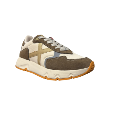 MUNICH MAMBA 14 ZAPATILLA  MUJER DEPORTIVA BEIGE Y MARRÓN 4191011