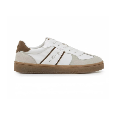 MUSTANG NILESY ZAPATILLAS MUJER  VESTIR BLANCA MARRÓN 60860