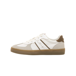 MUSTANG NILESY ZAPATILLAS MUJER  VESTIR BLANCA MARRÓN 60860