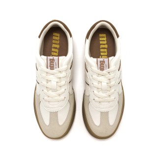 MUSTANG NILESY ZAPATILLAS MUJER  VESTIR BLANCA MARRÓN 60860