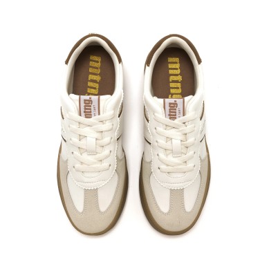 MUSTANG NILESY ZAPATILLAS MUJER  VESTIR BLANCA MARRÓN 60860
