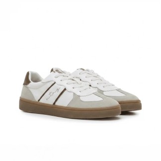 MUSTANG NILESY ZAPATILLAS MUJER  VESTIR BLANCA MARRÓN 60860