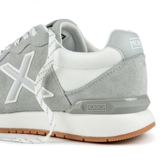 MUNICH DASH PREMIUM 309  ZAPATILLAS HOMBRE  VESTIR BLANCA Y GRIS 4150309