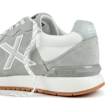 MUNICH DASH PREMIUM 309  ZAPATILLAS HOMBRE  VESTIR BLANCA Y GRIS 4150309
