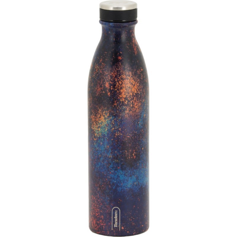 Botella Térmica de Acero Inoxidable  750 ML Galaxia Azul y Naranja 611565