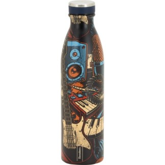 Botella Térmica de Acero Inoxidable 750 ML Estampado Musical 611572