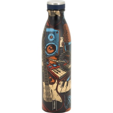 Botella Térmica de Acero Inoxidable 750 ML Estampado Musical 611572