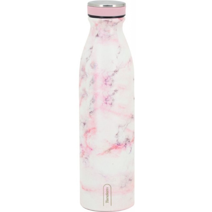 Botella Térmica de Acero Inoxidable 750 ML Efecto Mármol Rosa 993937