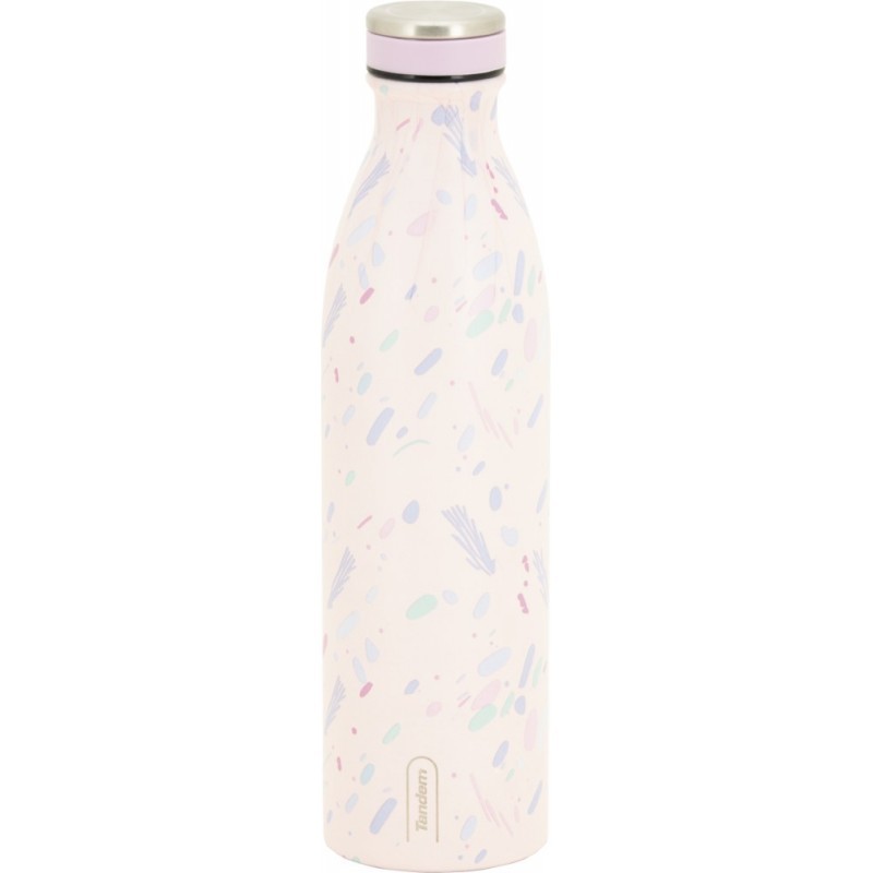 Botella Térmica de Acero Inoxidable 750 ML Efecto Mármol Rosa 993937