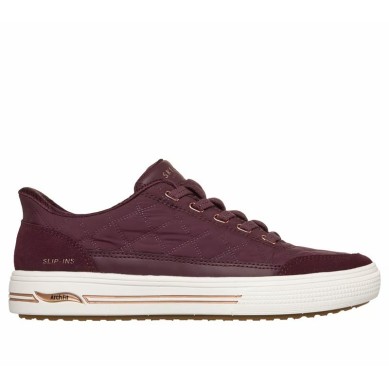 SKECHERS ARCH FIT ARCADE  ZAPATILLAS SLIP INS MUJER COMODAS GRANATE 177209/WINE