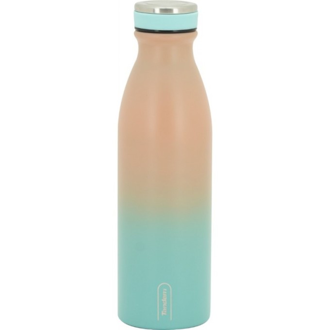 Botella Térmica de Acero Inoxidable 500 ML Arena y Azul 994538