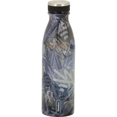 Botella Térmica de Acero 500 ML  Estampado Rayas 610438