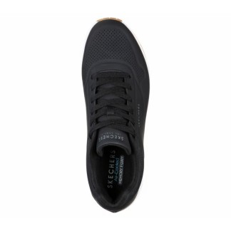 SKECHERS UNO-STAND AIR ZAPATILLAS HOMBRE  VESTIR NEGRA 52458/BLK