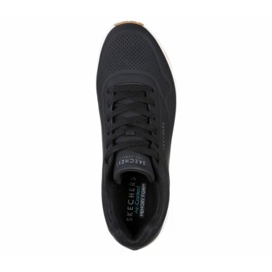 SKECHERS UNO-STAND AIR ZAPATILLAS HOMBRE  VESTIR NEGRA 52458/BLK