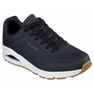SKECHERS UNO-STAND AIR ZAPATILLAS HOMBRE  VESTIR NEGRA 52458/BLK