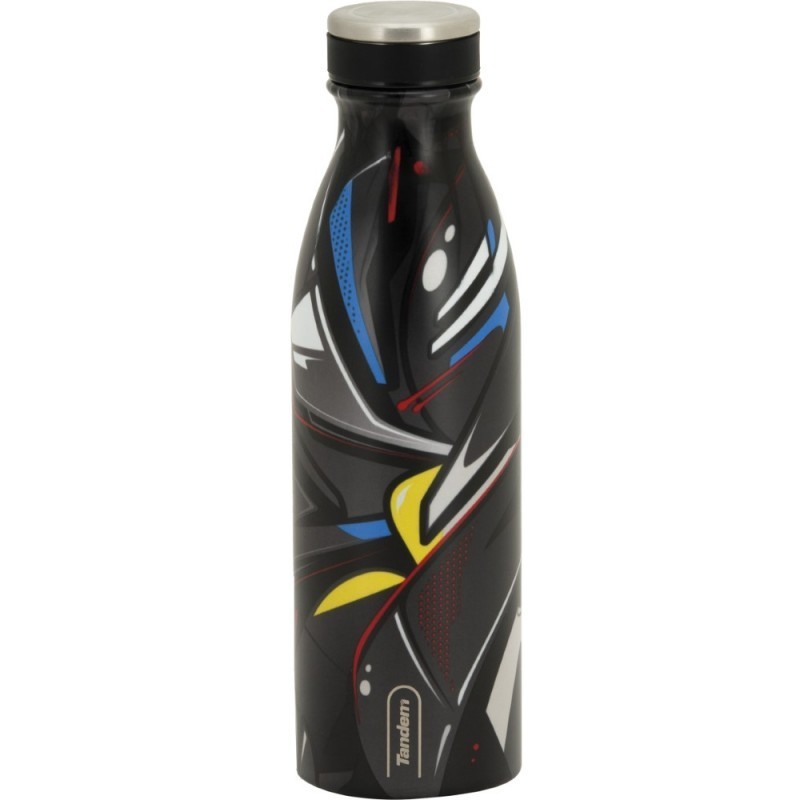 Botella Térmica de Acero Inoxidable 500 ML Azul Cenefas 611282