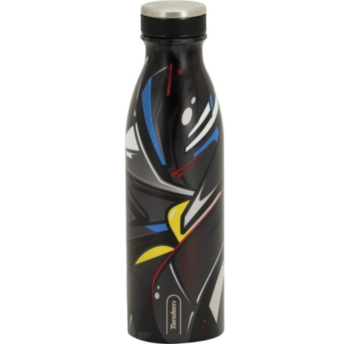 Botella Térmica de Acero Inoxidable 500 ML Azul Cenefas 611282
