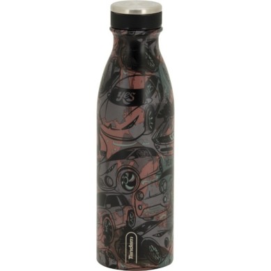 Botella Térmica de Acero Inoxidable 500 ML Azul Cenefas 611282