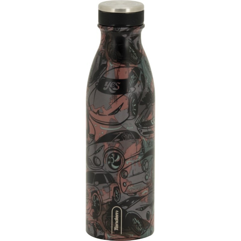 Botella Térmica de Acero Inoxidable 500 ML Azul Cenefas 611282