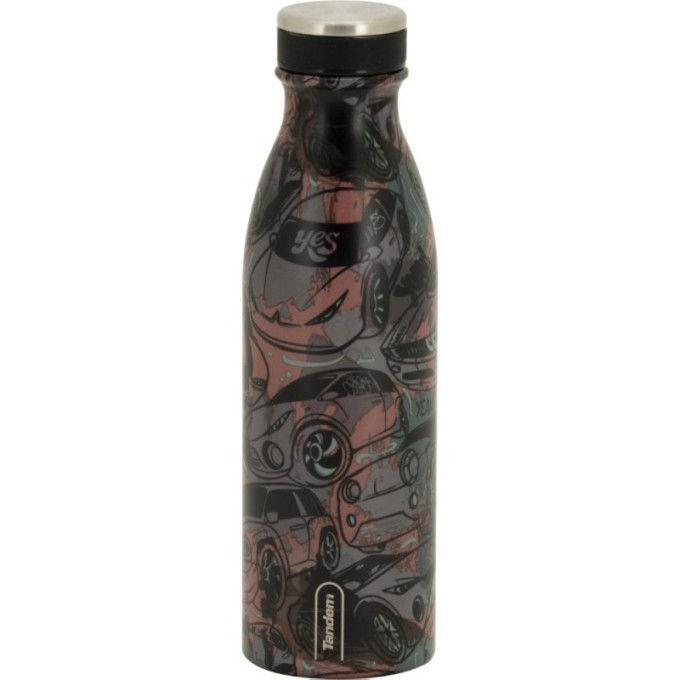 Botella Térmica de Acero Inoxidable 500 ML Azul Cenefas 611282