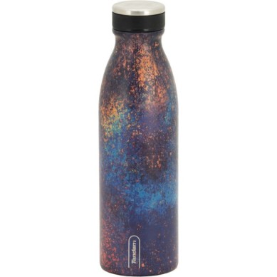 Botella Térmica de Acero Inoxidable 500 ML Azul Cenefas 611282