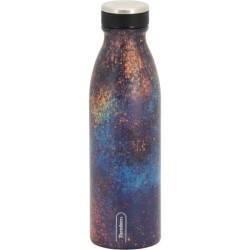 Botella Térmica de Acero Inoxidable 500 ML Azul Cenefas 611282
