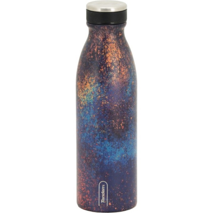 Botella Térmica de Acero Inoxidable 500 ML Azul Cenefas 611282