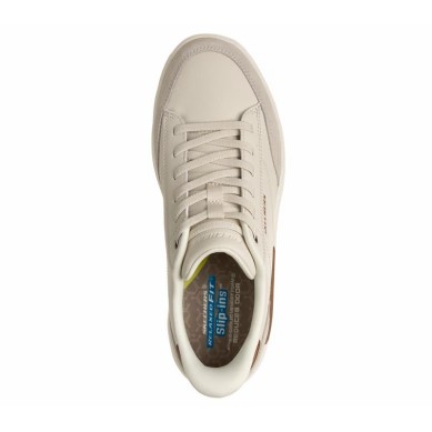 SKECHERS VERLOMA-RADICAL ZAPATILLAS HOMBRE  VESTIR BEIGE 211370/OFWT