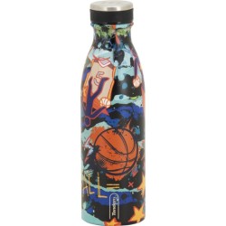 Botella Térmica de Acero Inoxidable 500 ML Azul Cenefas 611282