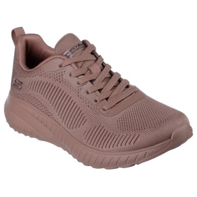 SKECHERS BOBS SQUAD CHAOS ZAPATILLAS MUJER COMODA MARRÓN 117209/CLAY