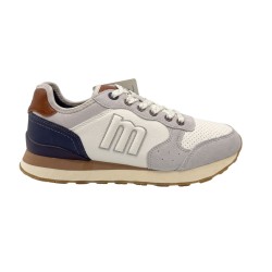 MUSTANG PLITY OF ZAPATILLAS HOMBRE  CASUAL BLANCA Y GRIS