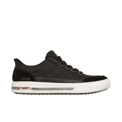 SKECHERS ARCH FIT ARCADE  ZAPATILLAS SLIP INS MUJER COMODAS NEGRA 177209/BLK