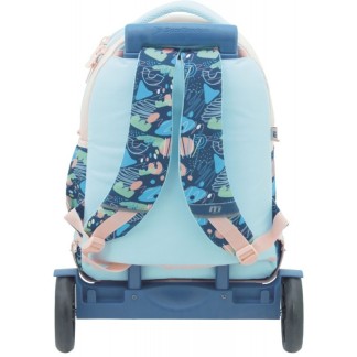 Mochila con Carro Compact Premium Desmontable Tandem Trazos 373005