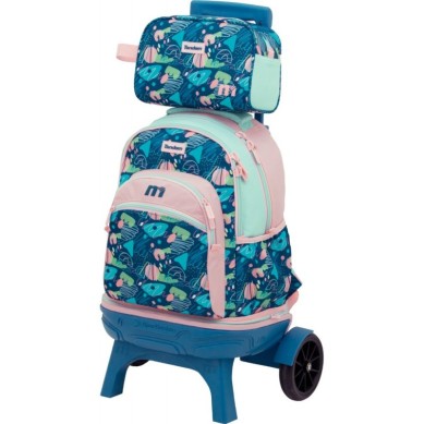 Mochila con Carro Compact Premium Desmontable Tandem Trazos 373005