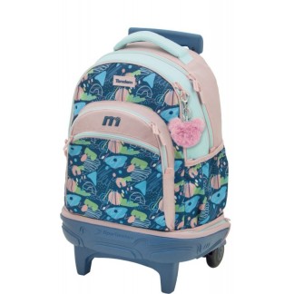 Mochila con Carro Compact Premium Desmontable Tandem Trazos 373005