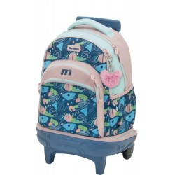 Mochila con Carro Compact Premium Desmontable Tandem Trazos 373005