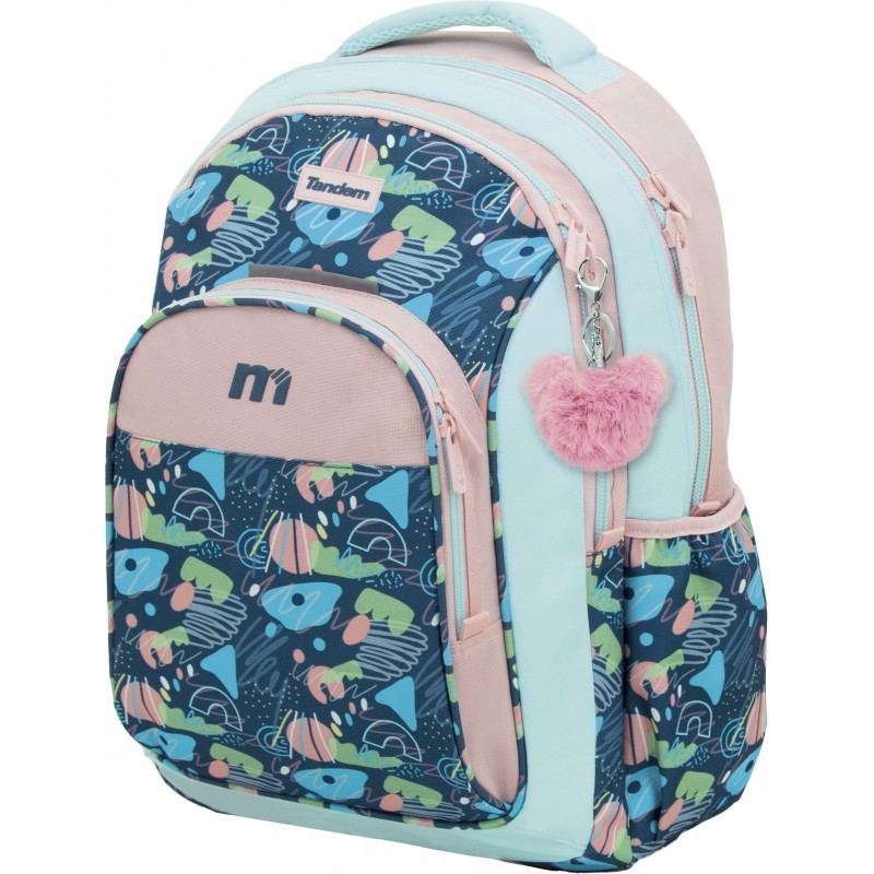 Mochila Escolar Doble Cuerpo GRP 45,5 cm Tandem Trazos 373029