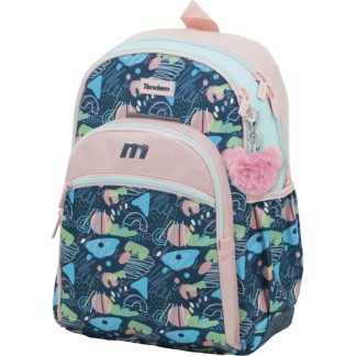 Mochila Escolar ST 44 cm Adaptable a Carro Tandem Trazos 373036