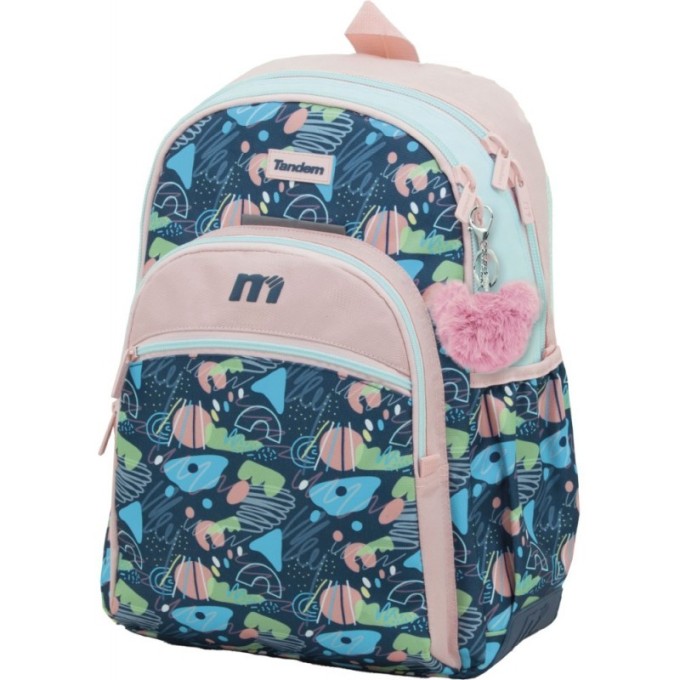 Mochila Escolar ST 44 cm Adaptable a Carro Tandem Trazos 373036