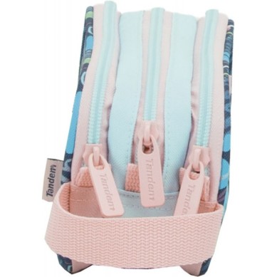 Portatodo Estuche  Triple 3 Bolsillos Plus Tandem Trazos 373074