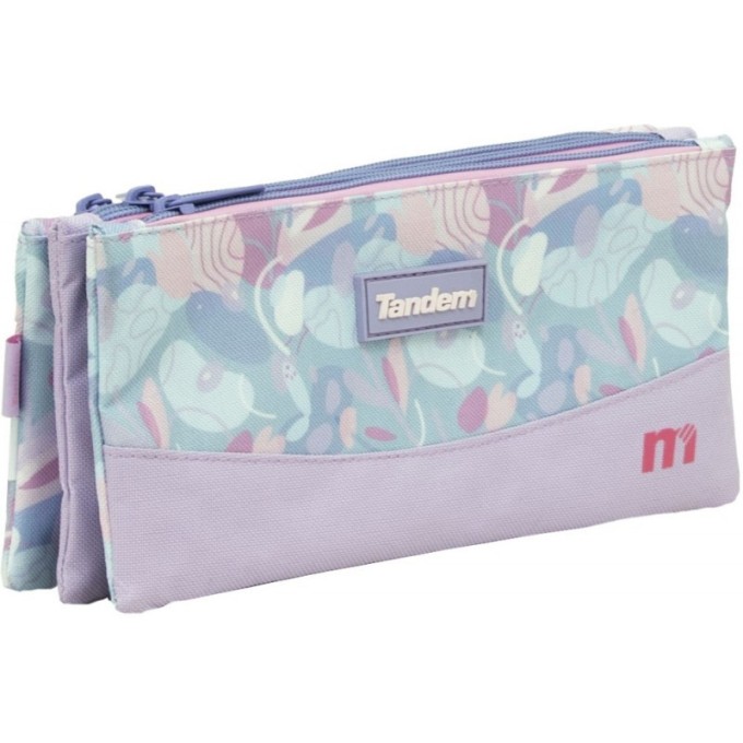 Portatodo Estuche  Triple 3 Bolsillos Plus Tandem Trazos 373074