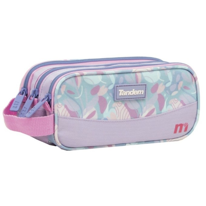 Portatodo Estuche  Triple 3 Bolsillos Plus Tandem Trazos 373074