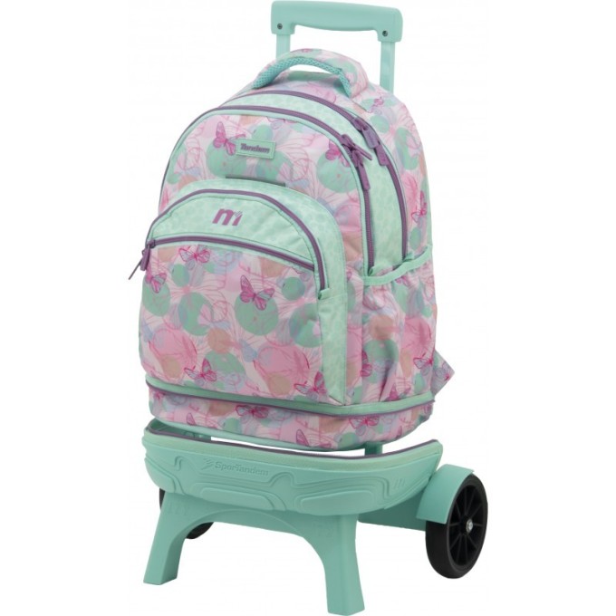 Mochila con Carro Compact Premium Desmontable Tandem Trazos 373005