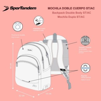 Mochila Escolar Doble Cuerpo GRP 45,5 cm  Tandem Circle fly 375023