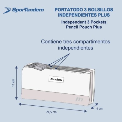 Estuche Portatodo Triple 3 Bolsillos Circle fly 375078