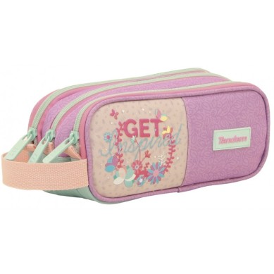 Portatodo Estuche  Triple 3 Bolsillos Plus Tandem Trazos 373074
